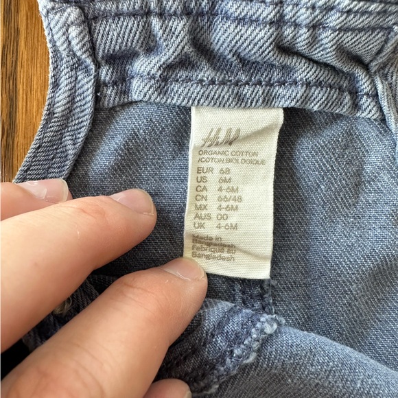 H&M Organic Cotton Lyocell Blend Overalls, size 6M (4-6M) - Picture 10 of 11